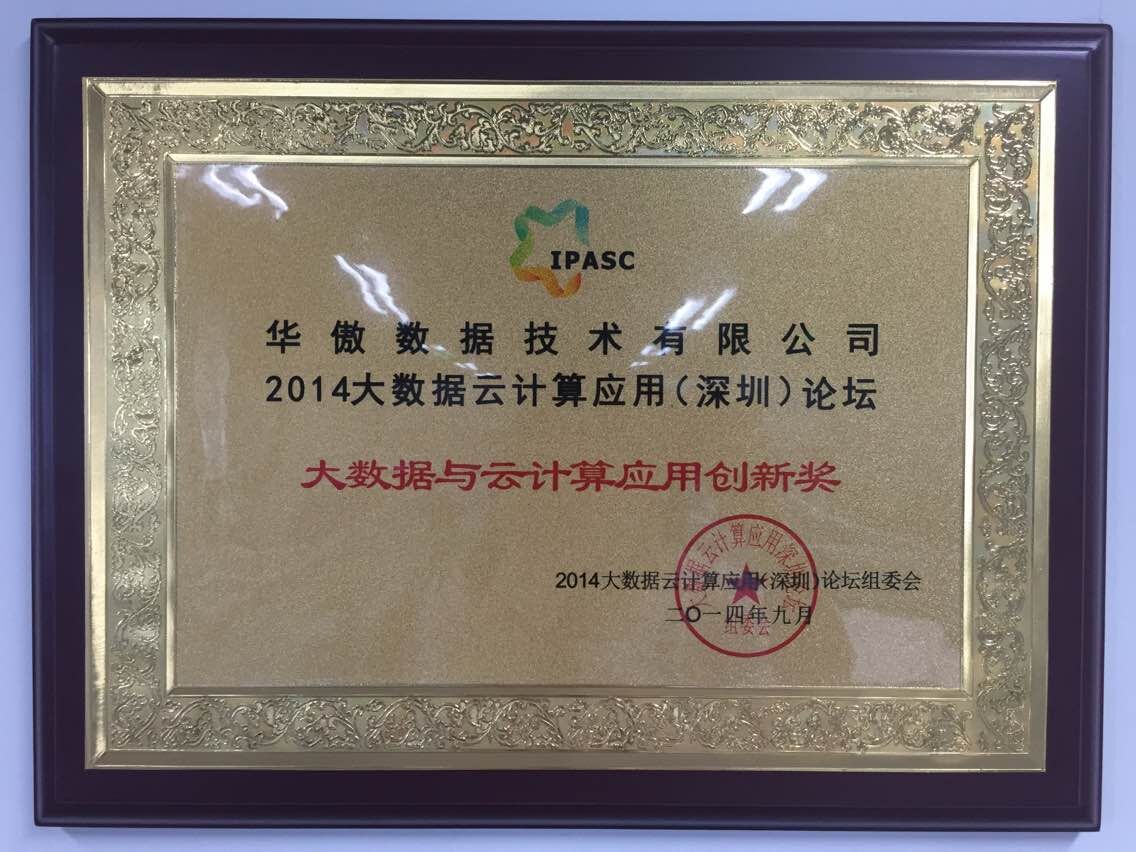 大数据与云计算应用创新奖